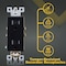 Faith Duplex Straight Blade Receptacle, 5-15R, 15 A, 125V AC, 2 Pole, 3 Wire, Grounded SSRE1TR-BK-10 - alternate 2